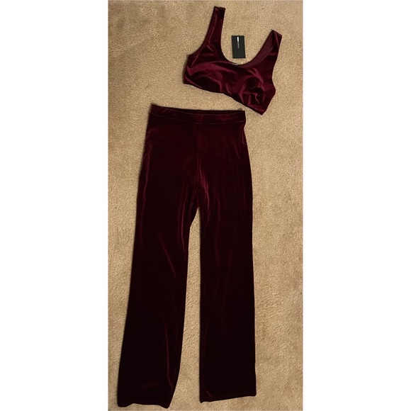 Fashion Nova Pants - Velvet Fashion Nova 2 pc